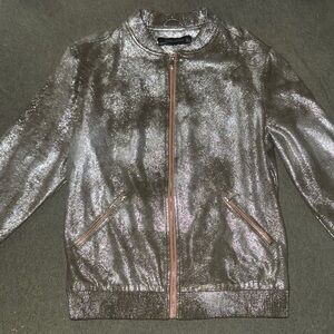 Metallic Silver/Grey Zara Women's Jacket